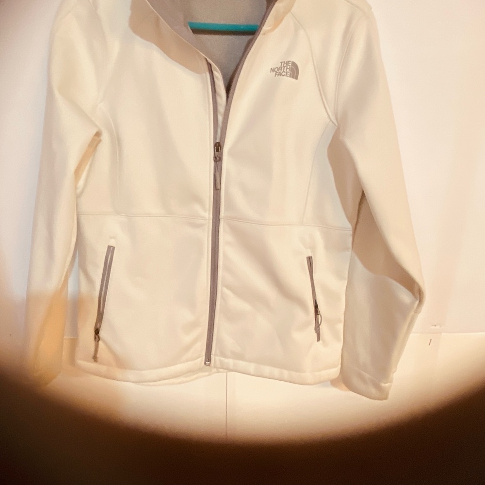 North face ladies white jacket